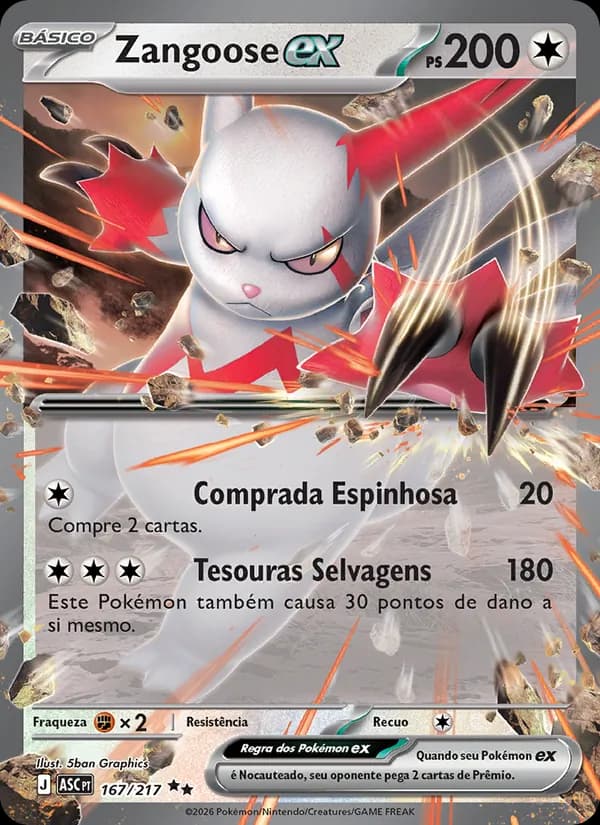 Zangoose ex (167/217)
