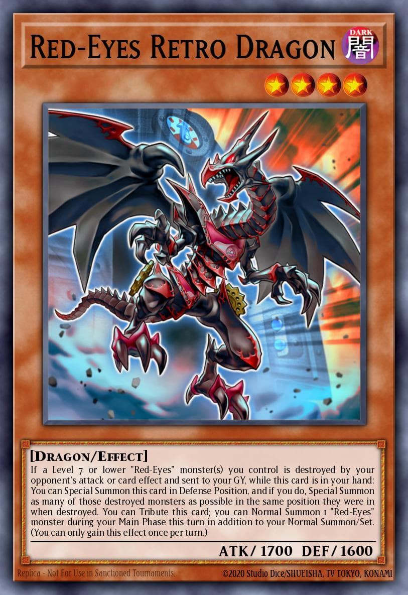 Dragão Retrô de Olhos Vermelhos