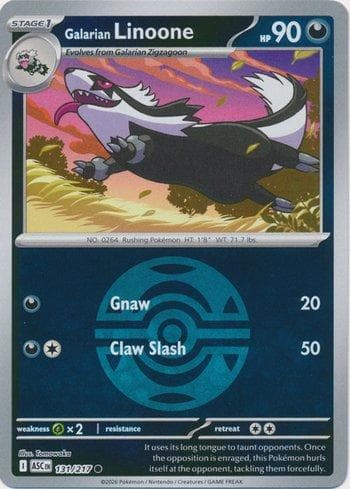 Linoone de Galar (131P/130)