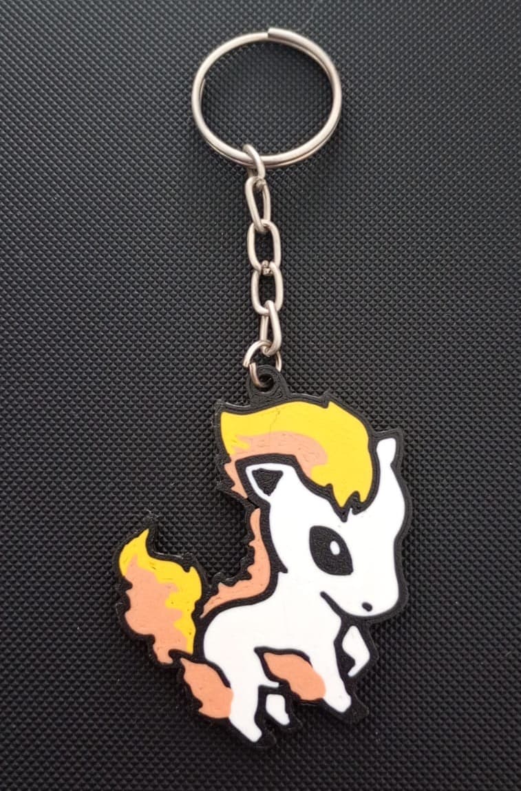 Chaveiro Ponyta  - Impressão 3D