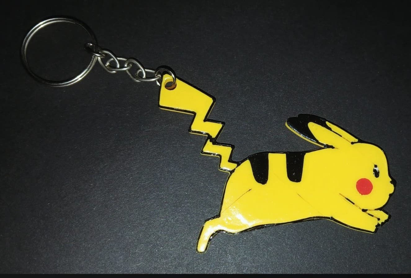 Chaveiro Pikachu Correndo - Impressão 3D