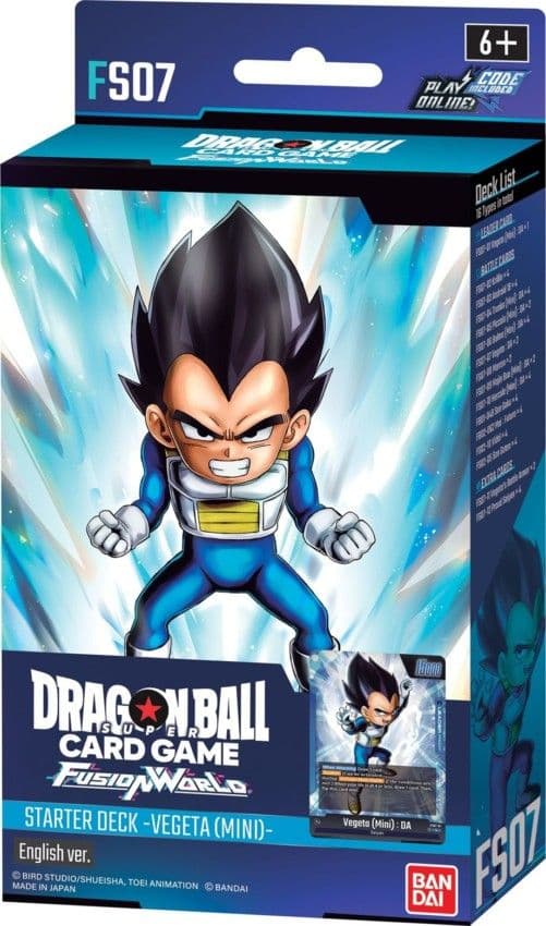 DRAGON BALL SUPER FUSION WORLD: STARTER DECK -VEGETA (MINI)- [FS07] (UNITÁRIO)