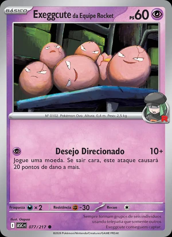 Exeggcute da Equipe Rocket (77/217)