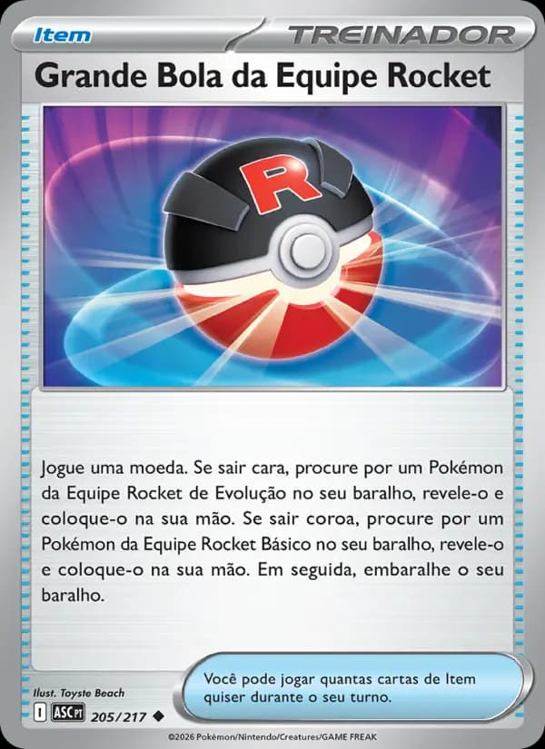 Grande Bola da Equipe Rocket (205/217)