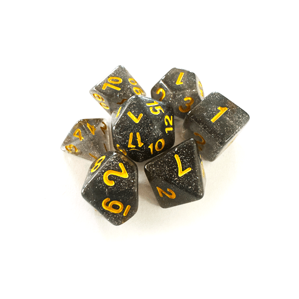 Central Dice – RPG: Glitter Fumaça e Dourado